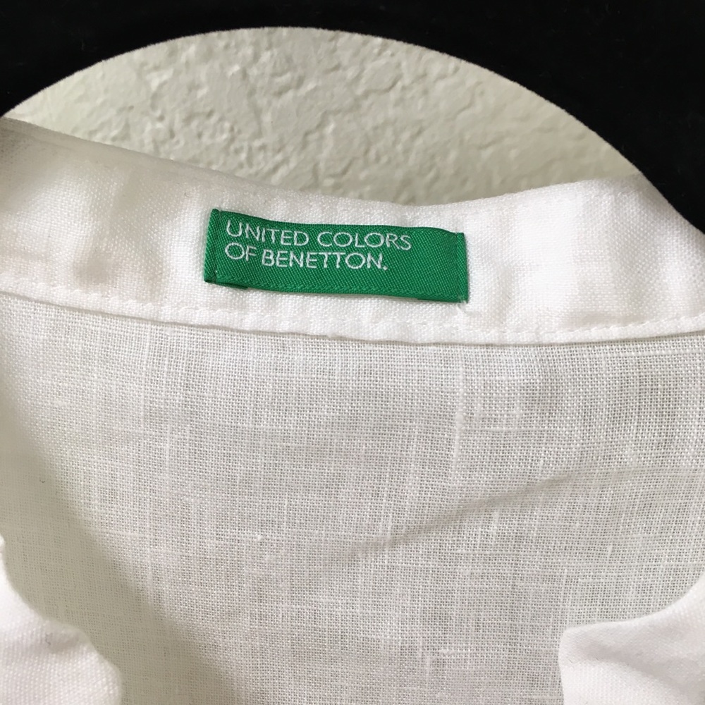 White Linen Blouse - Picture 5 of 6